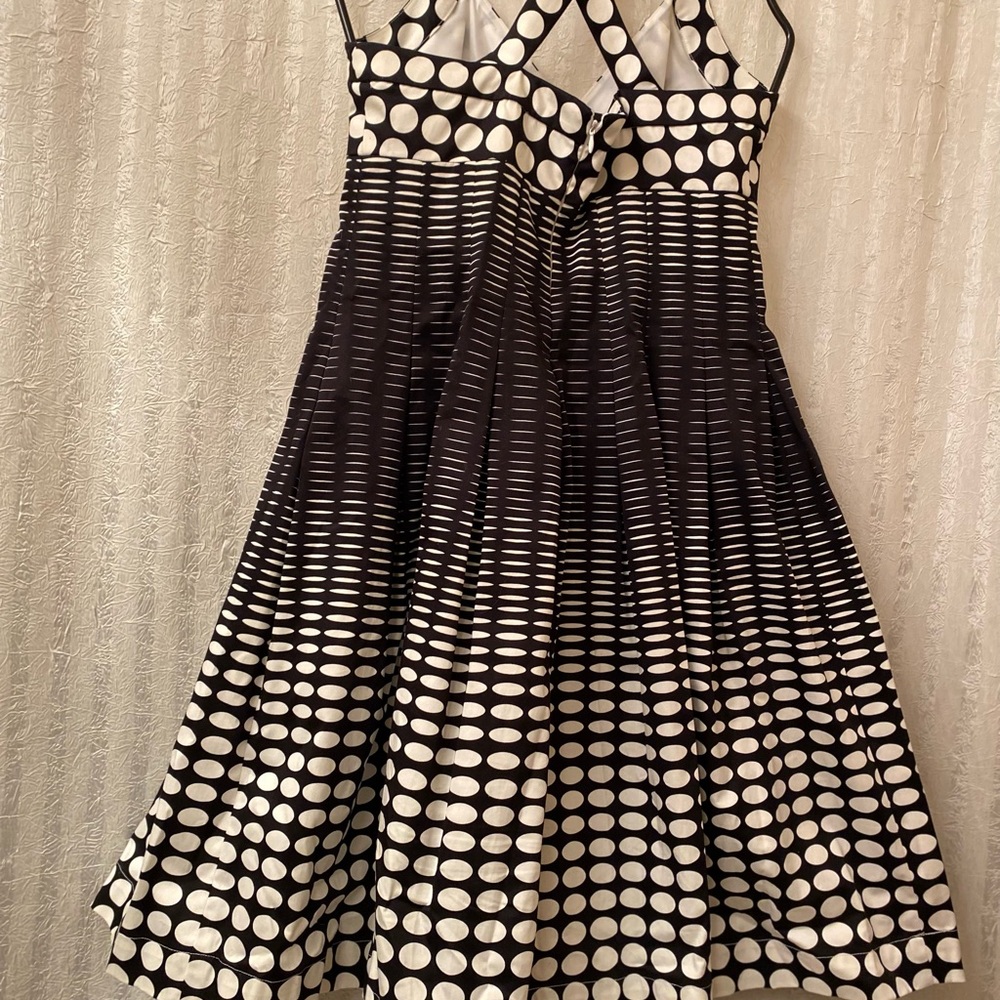 Black & White polka dot dress.